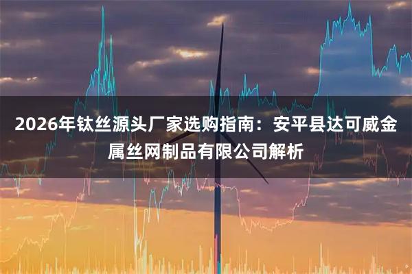 2026年钛丝源头厂家选购指南：安平县达可威金属丝网制品有限公司解析